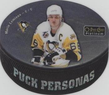 2016-17 O-Pee-Chee Platinum - Puck Personas Cracked Ice Die Cuts #PP-1 Mario Lemieux Front