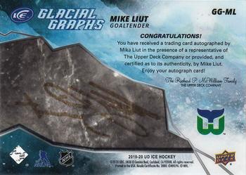2019-20 Upper Deck Ice - Glacial Graphs Black #GG-ML Mike Liut Back