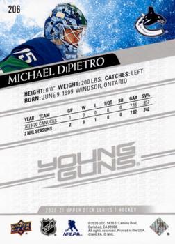 2020-21 Upper Deck #206 Michael DiPietro Back