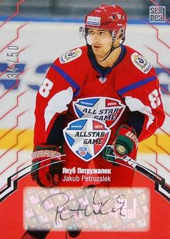 2014 KHL Gold Collection - 2014 All Star Game.Autograph #ASG-A37 Jakub Petruzalek Front