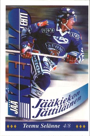 1995 Jaakiekkolehti Jaakiekon Jattilainen #4 Teemu Selänne Front