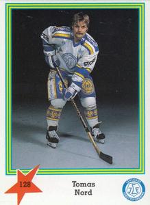 1989-90 Semic Elitserien (Swedish) Stickers #128 Tomas Nord Front