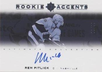 2019-20 Upper Deck Ultimate Collection - Rookie Accents #RA-PI Rem Pitlick Front