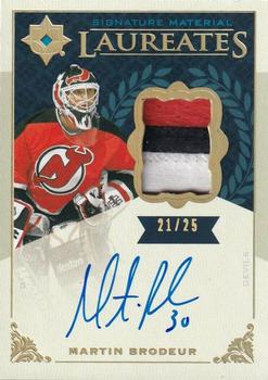 2019-20 Upper Deck Ultimate Collection - Signature Material Laureates #SML-MB Martin Brodeur Front