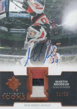 2019-20 Upper Deck Ultimate Collection - Ultimate Icons Copper Patch Autographs #UIA-MB Martin Brodeur Front