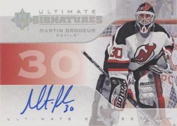 2019-20 Upper Deck Ultimate Collection - Ultimate Signatures #US-MB Martin Brodeur Front
