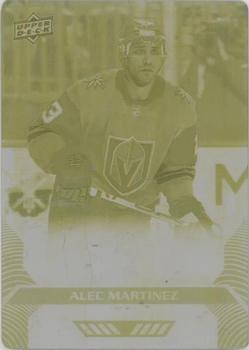 2020-21 Upper Deck MVP - Printing Plates Yellow #4 Alec Martinez Front