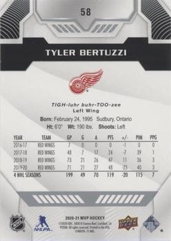 2020-21 Upper Deck MVP - Super Script #58 Tyler Bertuzzi Back