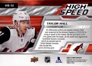 2020-21 Upper Deck MVP - High Speed #HS-12 Taylor Hall Back