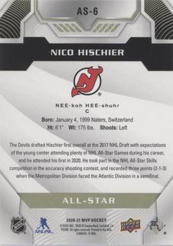 2020-21 Upper Deck MVP - Variant All-Star #AS-6 Nico Hischier Back