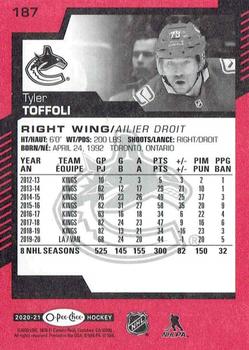 2020-21 O-Pee-Chee - Red #187 Tyler Toffoli Back