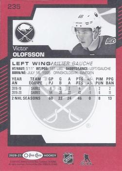 2020-21 O-Pee-Chee - Red #235 Victor Olofsson Back