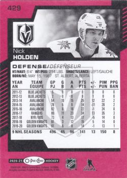 2020-21 O-Pee-Chee - Red #429 Nick Holden Back