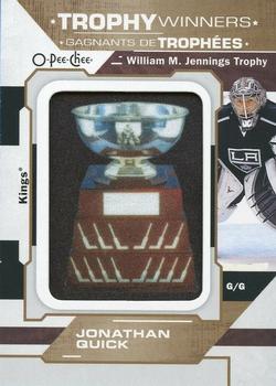 2020-21 O-Pee-Chee - Trophy Patches #P-22 Jonathan Quick Front