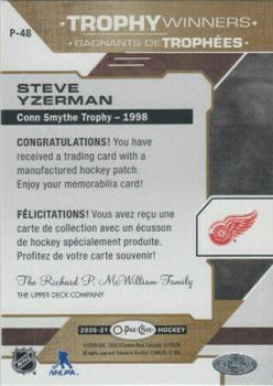 2020-21 O-Pee-Chee - Trophy Patches #P-48 Steve Yzerman Back