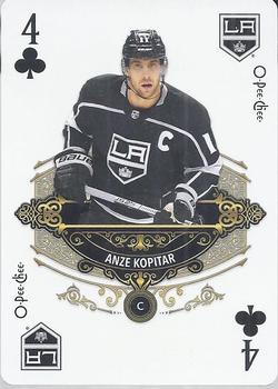 2020-21 O-Pee-Chee - Playing Cards #4♣ Anze Kopitar Front