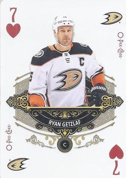 2020-21 O-Pee-Chee - Playing Cards #7♥ Ryan Getzlaf Front