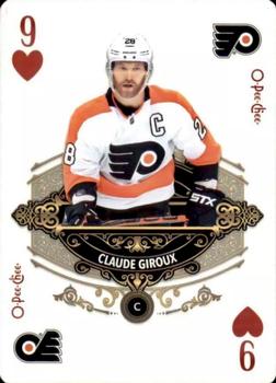 2020-21 O-Pee-Chee - Playing Cards #9♥ Claude Giroux Front