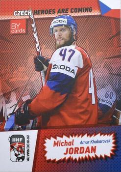 2018 BY Cards IIHF World Championship Team Czech ##CZE/2018-09 Michal Jordan Front