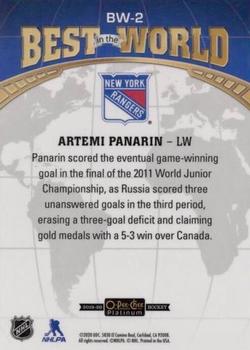 2019-20 O-Pee-Chee Platinum - Best In The World Mosaic #BW-2 Artemi Panarin Back