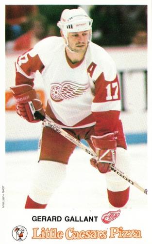 1988-89 Little Caesars Detroit Red Wings #NNO Gerard Gallant Front