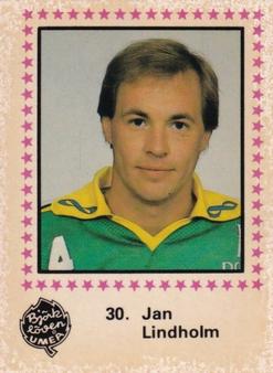 1984-85 Semic Elitserien (Swedish) #30 Jan Lindholm Front