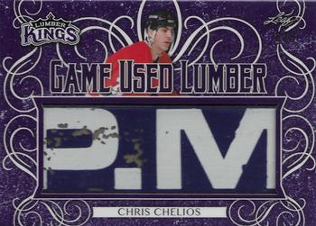 2019-20 Leaf Lumber Kings - Game Used Lumber Purple #GUL-08 Chris Chelios Front