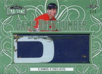 2019-20 Leaf Lumber Kings - Game Used Lumber Emerald #GUL-08 Chris Chelios Front