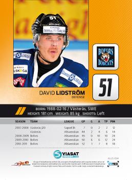 2011-12 HockeyAllsvenskan #ALLS-034 David Lidstrom Back