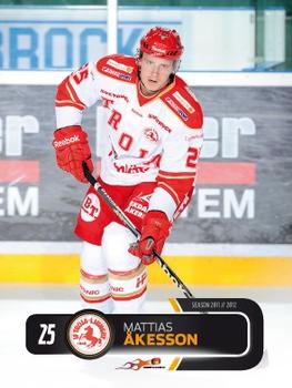 2011-12 HockeyAllsvenskan #ALLS-244 Mattias Akesson Front