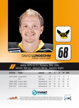 2011-12 HockeyAllsvenskan #ALLS-277 David Lundbohm Back