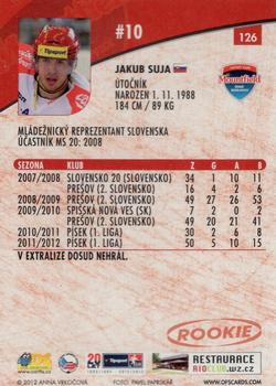 2012-13 Czech OFS Plus #126 Jakub Suja Back