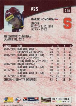 2012-13 Czech OFS Plus #348 Marek Hovorka Back