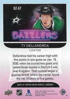 2020-21 Upper Deck - Dazzlers #DZ-67 Ty Dellandrea Back