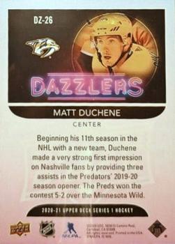 2020-21 Upper Deck - Dazzlers Green #DZ-26 Matt Duchene Back