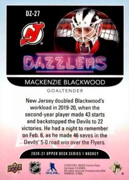 2020-21 Upper Deck - Dazzlers Green #DZ-27 Mackenzie Blackwood Back