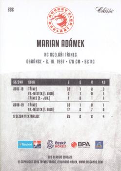 2019-20 OFS Classic #252 Marian Adamek Back