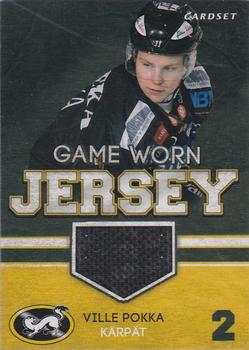 2012-13 Cardset Finland - Game Worn Jersey Series 2 Redemption #NNO Ville Pokka Front