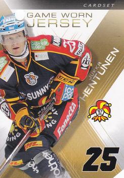 2010-11 Cardset Finland - Game Worn Jersey Series 2 Redemption #NNO Jukka Hentunen Front