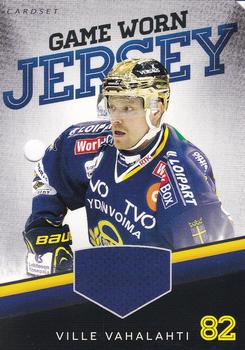 2014-15 Cardset Finland - Game Worn Jersey Series 1 Redemption #NNO Ville Vahalahti Front
