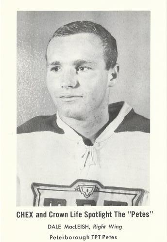 1965-66 Crown Life Peterborough Petes (OHA) #NNO Dale MacLeish Front