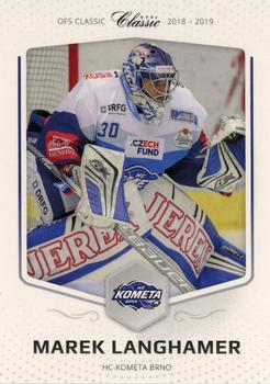 2018-19 OFS Classic Série I #1 Marek Langhamer Front