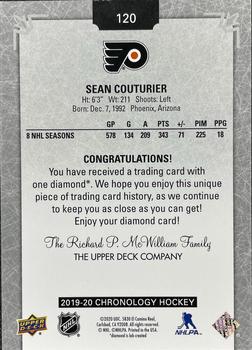 2019-20 Upper Deck Chronology - Diamond Relics #120 Sean Couturier Back