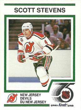 1991-92 Kraft - Black Backs #53 Scott Stevens Front