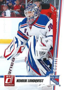 2010-11 Donruss #73 Henrik Lundqvist  Front