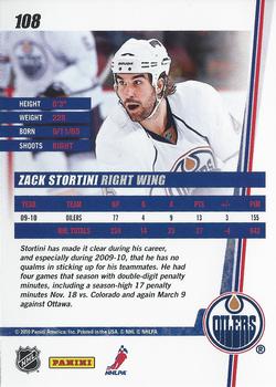 2010-11 Donruss #108 Zach Stortini Back