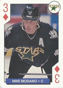 1995-96 Bicycle NHL Hockey Aces #3♦ Mike Modano Front