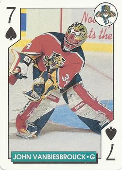 1995-96 Bicycle NHL Hockey Aces #7♠ John Vanbiesbrouck Front