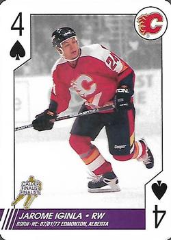 1997-98 Bicycle NHL Hockey Aces #4♠ Jarome Iginla Front