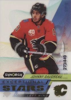 2020-21 Upper Deck Synergy - Exceptional Stars Gold #ES-8 Johnny Gaudreau Front